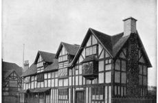 William Shakespeare's house, Stratford-upon-Avon, Warwickshire, late 19th century. Artist: John L Stoddard