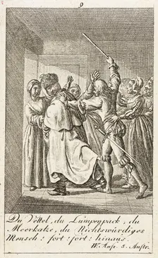 William Shakespeares Merry Wives of Windsor, 1786. Creator: Daniel Nikolaus Chodowiecki