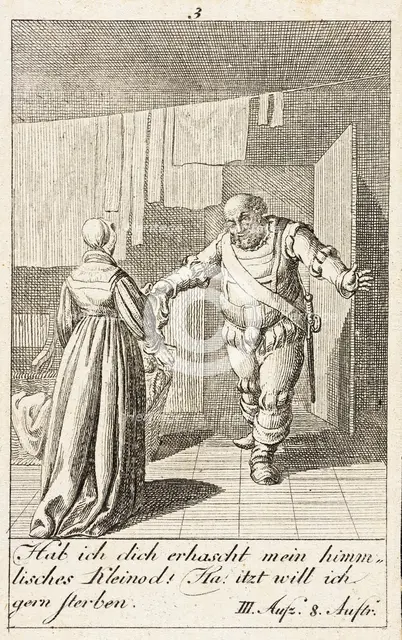 William Shakespeares Merry Wives of Windsor, 1786. Creator: Daniel Nikolaus Chodowiecki.