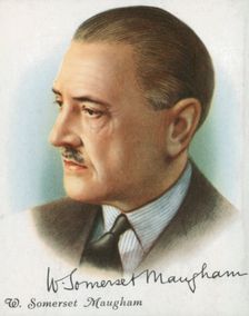 William Somerset Maugham, British author of novels, plays and short stories, 1927. Creator: Anon