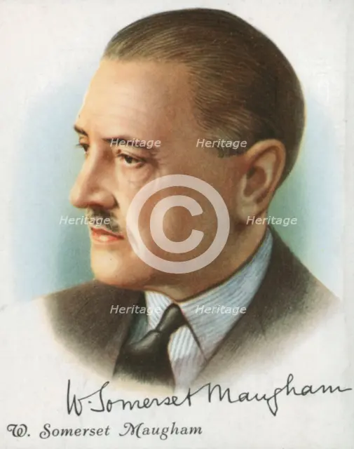 William Somerset Maugham, British author of novels, plays and short stories, 1927. Creator: Anon.