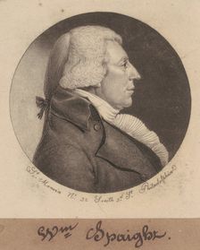 William Spaight, 1798. Creator: Charles Balthazar Julien Févret de Saint-Mémin