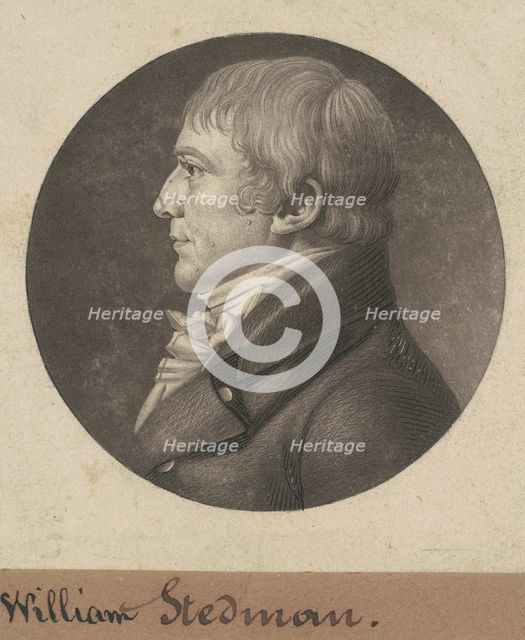 William Stedman, 1805. Creator: Charles Balthazar Julien Févret de Saint-Mémin.
