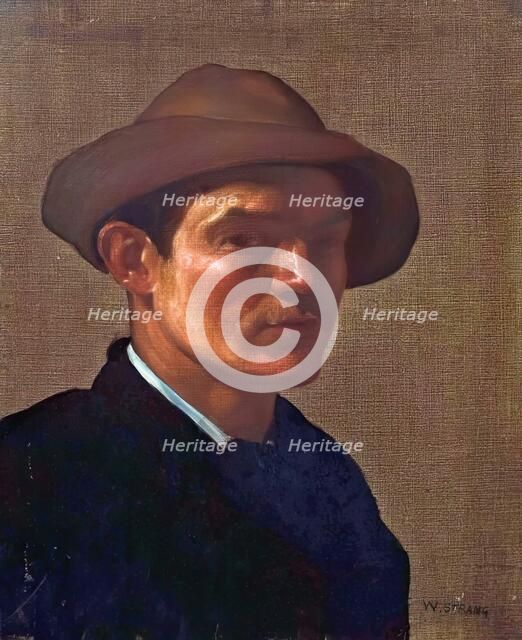 William Strang, Self Portrait, c1882. Creator: William Strang.