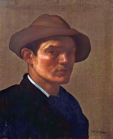 William Strang, Self Portrait, c1882. Creator: William Strang