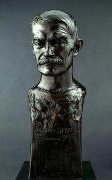 William Strang, R.A., 1903. Creator: George Frampton