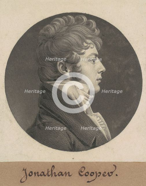 Williams Carter, c. 1808. Creator: Charles Balthazar Julien Févret de Saint-Mémin.