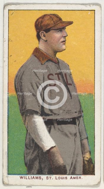 Williams, St. Louis, American League, from the White Border series (T206) for the Ameri..., 1909-11. Creator: American Tobacco Company.