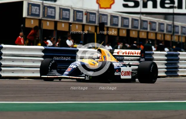 Williams Renault FW14B Nigel Mansell, 1992 British Grand Prix, Silverstone. Creator: Unknown.