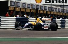 Williams Renault FW14B Nigel Mansell, 1992 British Grand Prix, Silverstone. Creator: Unknown