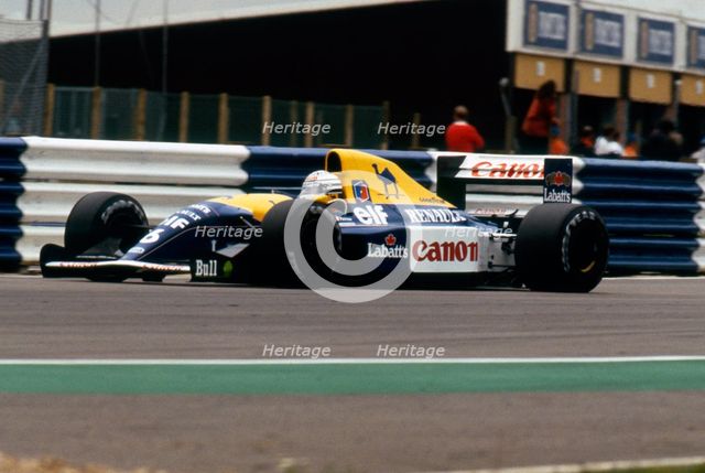 Williams Renault FW14B Ricardo Patrese, 1992 British Grand Prix, Silverstone. Creator: Unknown.