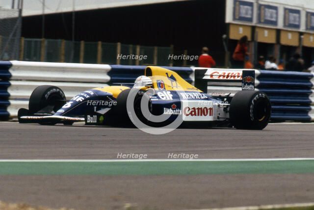Williams Renault FW14B Ricardo Patrese, 1992 British Grand Prix, Silverstone. Creator: Unknown.