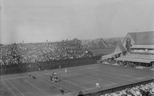 Williams vs Johnston [tennis], 1916. Creator: Bain News Service
