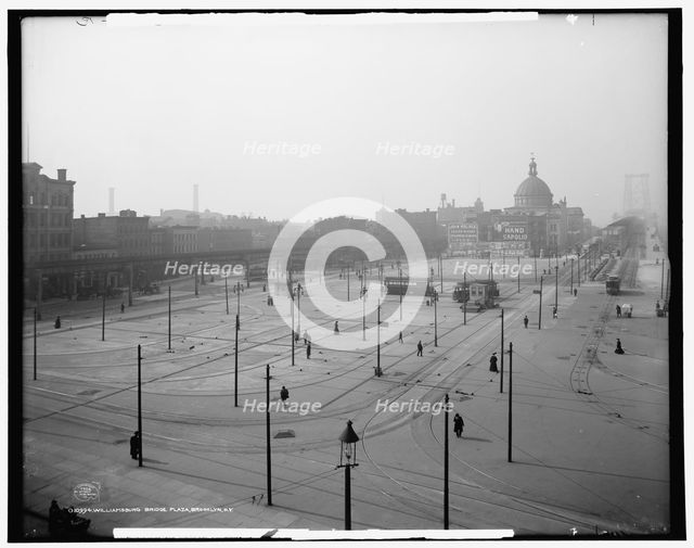 Williamsburg Bridge Plaza, Brooklyn, N.Y., c1906. Creator: Unknown.