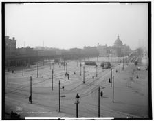 Williamsburg Bridge Plaza, Brooklyn, N.Y., c1906. Creator: Unknown