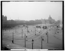 Williamsburg Bridge Plaza, Brooklyn, N.Y., c1906. Creator: Unknown
