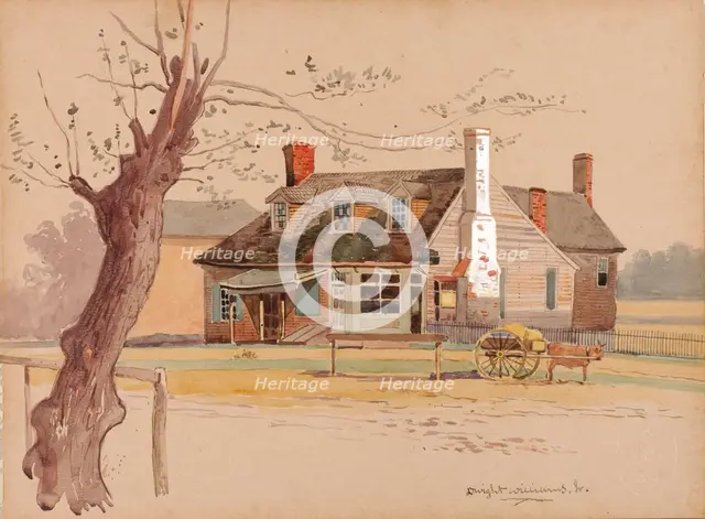 Williamsburg Post Office, ca. 1890. Creator: Dwight Williams.