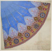 Williamsburg Savings Bank, Brooklyn, New York, Dome Decoration, 1873. Creator: Peter Bonnett Wight