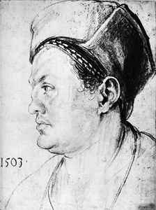 Willibald Pirckheimer 1503, (1936). Artist: Albrecht Dürer