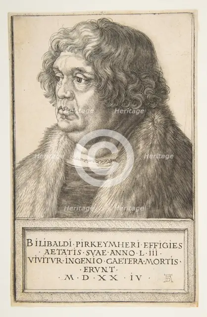 Willibald Pirckheimer, 1524. Creator: Albrecht Durer.