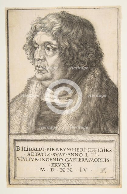 Willibald Pirckheimer, 1524. Creator: Albrecht Durer.