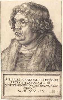 Willibald Pirckheimer, 1524. Creator: Albrecht Durer