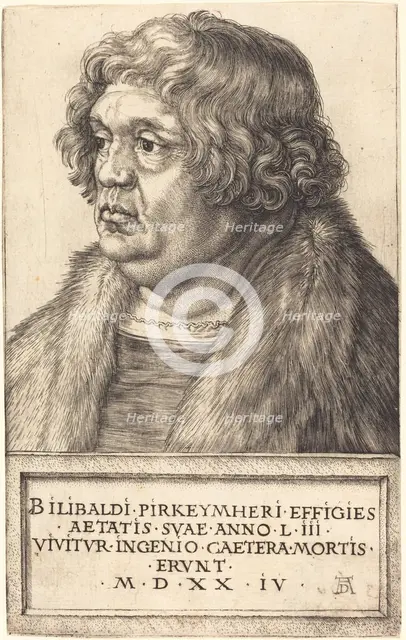Willibald Pirckheimer, 1524. Creator: Albrecht Durer.