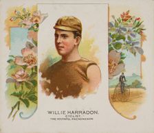 Willie Harradon, Cyclist, The Youthful Phenomenon, from World's Champions, Second Series (..., 1888. Creator: Allen & Ginter