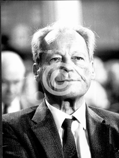 Willy Brandt (1913-1992), German politician, President of the Socialist International and West Ge…