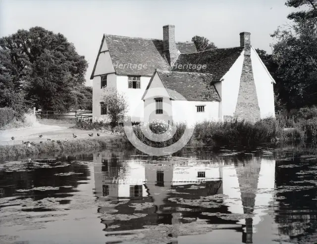Willy Lott's Cottage, Flatford, East Bergholt, Suffolk, c1955.  Creator: Arthur Charles Kirby Ware.