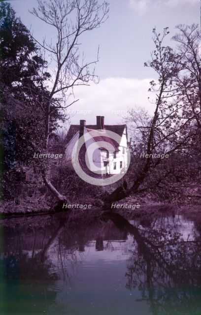 Willy Lott's Cottage, Flatford, East Bergholt, Suffolk, c1955. Creator: Arthur Charles Kirby Ware.