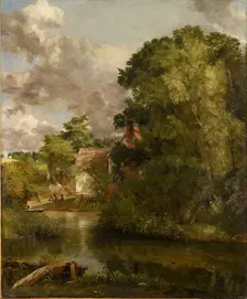 Willy Lott's House from the Stour (The Valley Farm), c1816-1818. Artist: John Constable