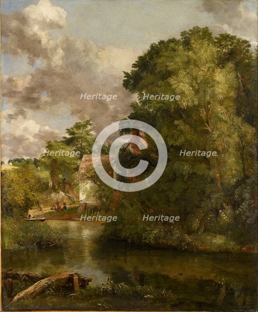 Willy Lott's House from the Stour (The Valley Farm), c1816-1818. Artist: John Constable.