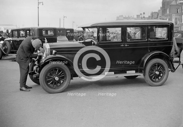 Willys-Knight car at the Southport Rally, 1928. Artist: Bill Brunell.