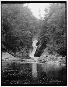 Wilmington High Falls, lower falls, Adirondack Mountains, c1902. Creator: William H. Jackson