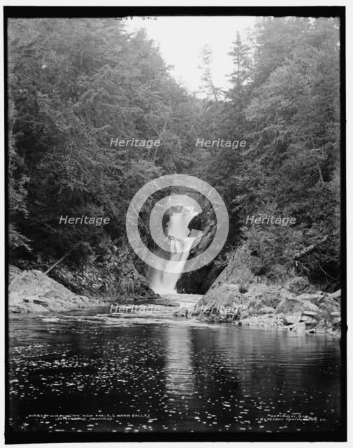 Wilmington High Falls, lower falls, Adirondack Mountains, c1902. Creator: William H. Jackson.