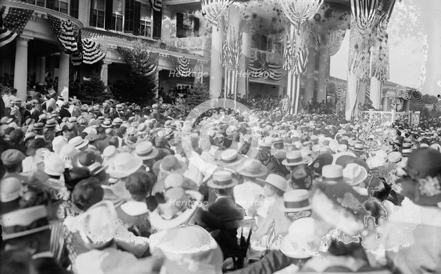 Wilson notification, 1916. Creator: Bain News Service.
