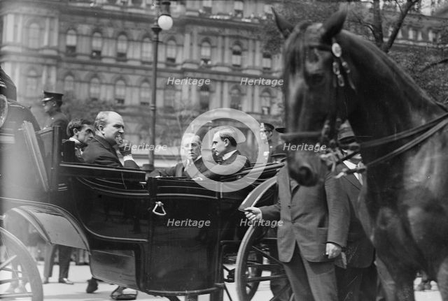 Wilson [and] Mitchel at Funeral , Vera Cruz victims, Tumulty, 1914. Creator: Bain News Service.