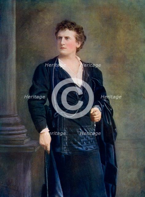 Wilson Barrett (1846-1904), English actor, theatre manager, and playwright, 1899-1900.Artist: W&D Downey
