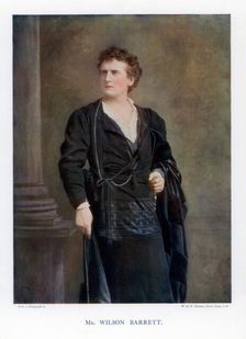 Wilson Barrett, English actor, manager, and playwright, 1901.Artist: W&D Downey