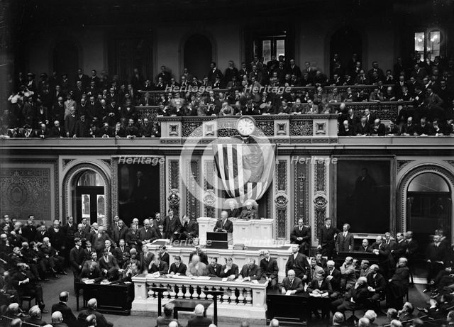 Wilson Before Congress...1913. Creator: Harris & Ewing.