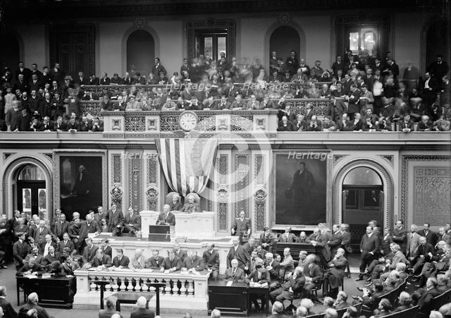 Wilson Before Congress...1913. Creator: Harris & Ewing.