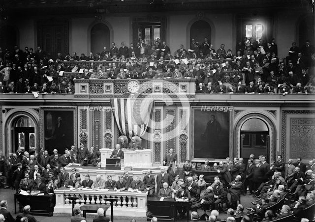 Wilson Before Congress...1913. Creator: Harris & Ewing.