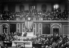 Wilson Before Congress...1913. Creator: Harris & Ewing