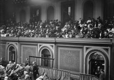Wilson Before Congress...Shows Gallery And Rear of Chamber, 1913. Creator: Harris & Ewing
