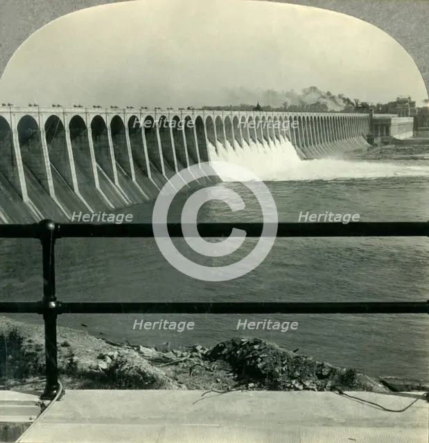 'Wilson Dam, Muscle Shoals, Alabama', c1930s. Creator: Unknown.
