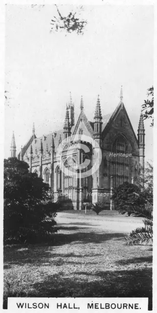 Wilson Hall, Melbourne, Australia, 1928. Artist: Unknown