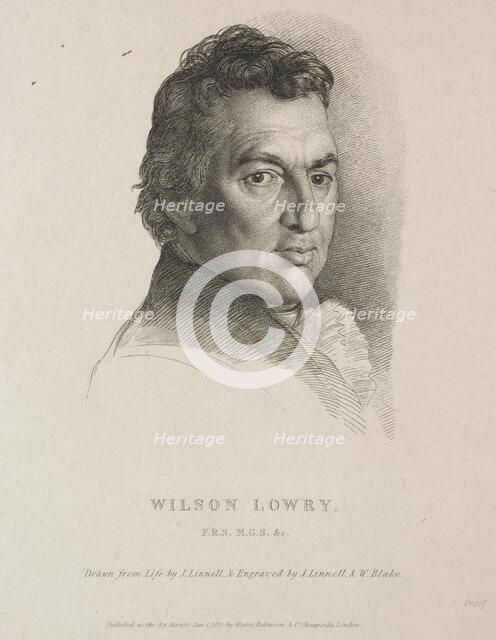 Wilson Lowry, 1825. Creator: William Blake (British, 1757-1827); John Linnell (British, 1792-1882), and.