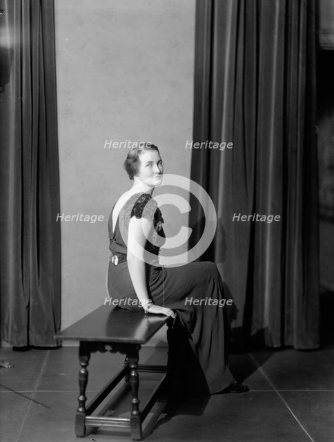 Wilson, Robert Whitelow, Mrs. - Portrait, 1933. Creator: Harris & Ewing.