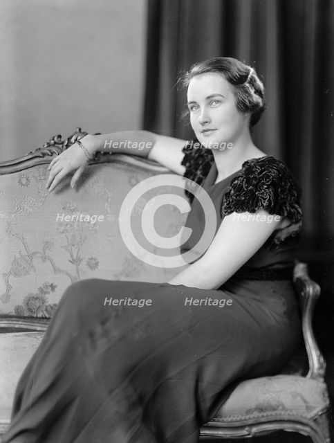 Wilson, Robert Whitelow, Mrs. - Portrait, 1933. Creator: Harris & Ewing.